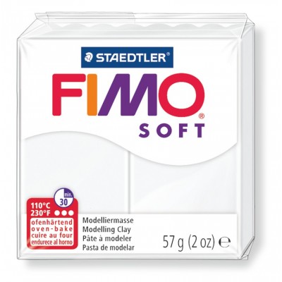 STAEDTLER FIMO SOFT 8020 WHITE 