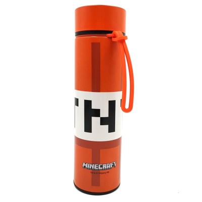 MINECRAFT STAINLESS STELL HOT&COLD BOTTLE DIGITAL THERMOMETER 450 ml