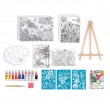 Εργαστήριο Ζωγραφικής Ακρυλικά Χρώματα Σετ Ζωγραφικής Με Ξύλινο Καβαλέτο Για 7+ Χρονών Κατασκευές