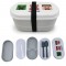 MINECRAFT FACES STACKED BENTO BOX LUNCH BOX WITH FORK & SPOON 
