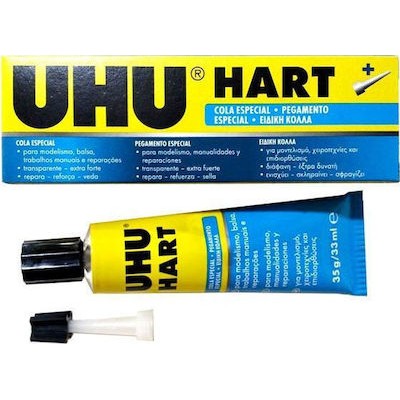 UHU Κόλλα Gel Hart Special Glue Μεσαίου Μεγέθους 35ml
