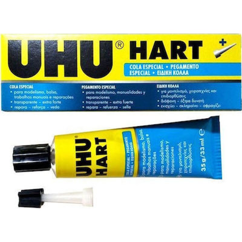 UHU Κόλλα Gel Hart Special Glue Μεσαίου Μεγέθους 35ml ΚΟΛΛΕΣ 