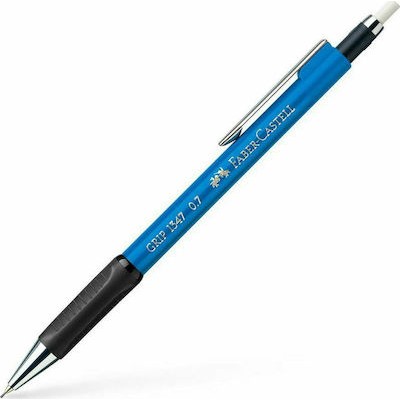 Faber-Castell Grip Μηχανικό Μολύβι 0.7mm με Γόμα Light Blue 1347