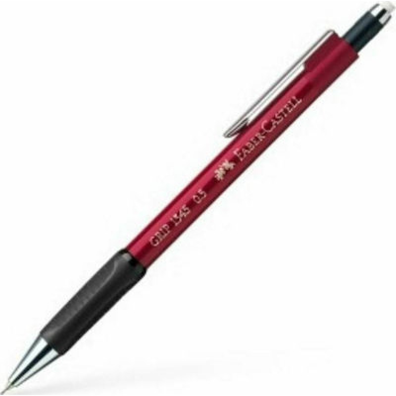 Faber-Castell Grip Μηχανικό Μολύβι 0.5mm με Γόμα σε Κόκκινο Χρώμα ΜΗΧΑΝΙΚΑ ΜΟΛΥΒΙΑ
