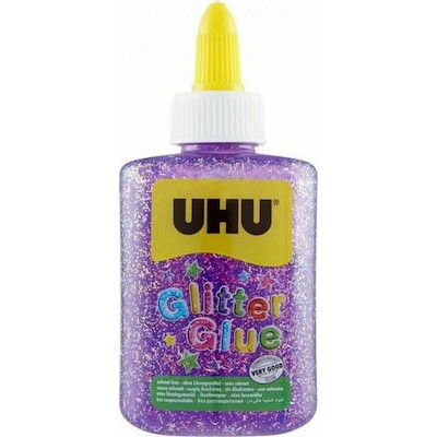 UHU Glitter Glue Χρυσόκολλα 90ml Μωβ