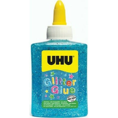 UHU Glitter Glue Χρυσόκολλα 90ml Μπλε