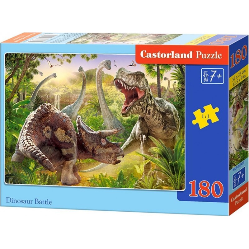 ΠΑΖΛ 180 ΚΟΜΜΑΤΙΑ Dinosaur Battle   Βιβλιοπωλειο Ζωγραφου - Βιβλιοπωλείο Προγουλάκης