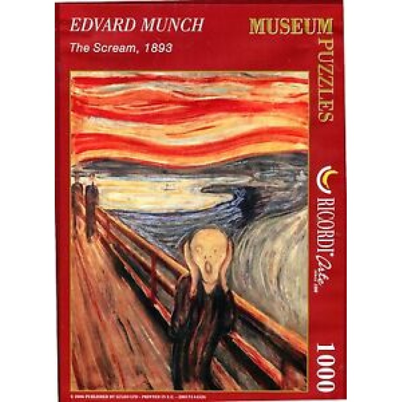 EDVARD MUNCH - THE SCREAM , 1983 1000 ΚΟΜΜΑΤΙΑ Βιβλιοπωλειο Ζωγραφου - Βιβλιοπωλείο Προγουλάκης